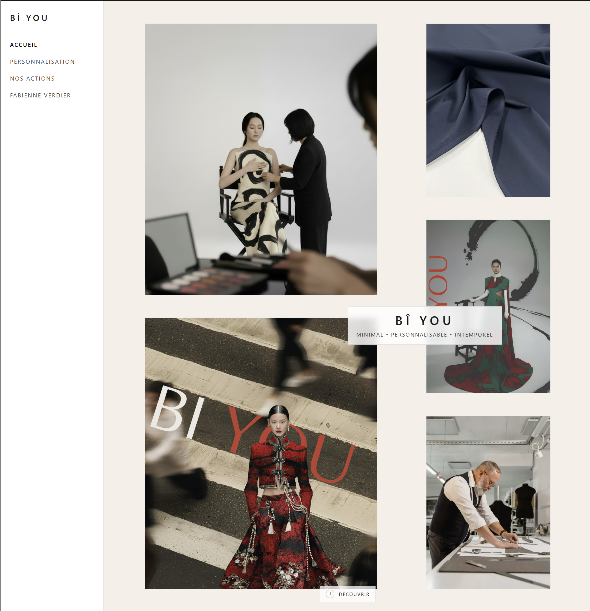 Site Vitrine & personnalisation de Vêtements